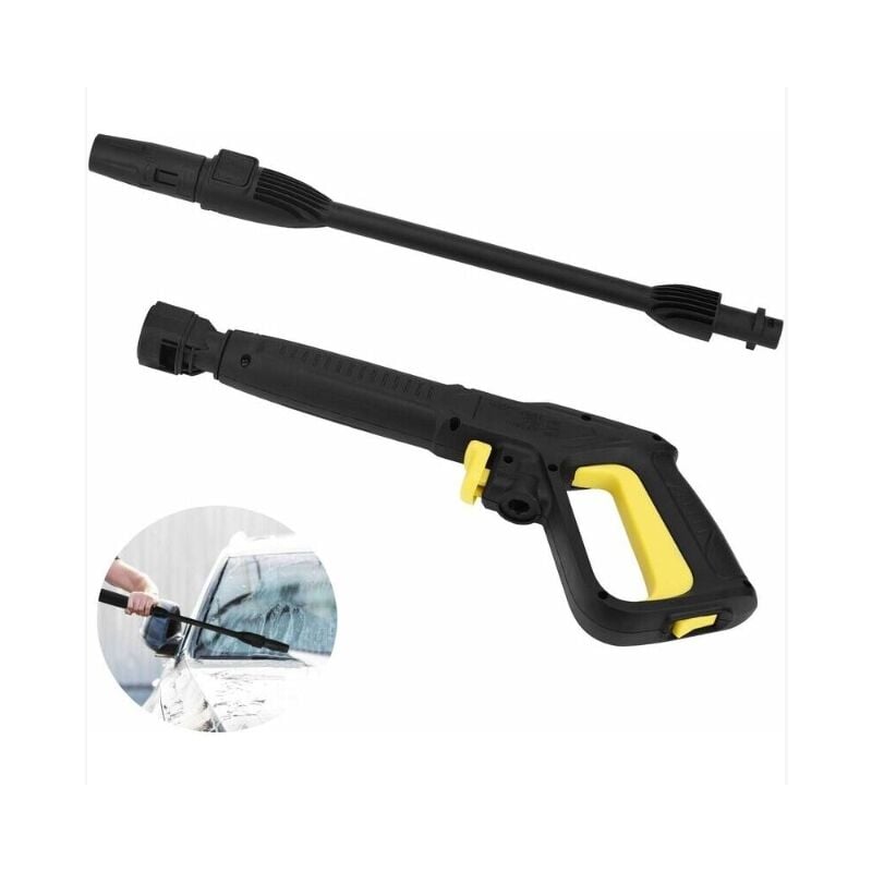 foto del prodotto pistola a spruzzo e lancia di ricambio alovez per idropulitrice karcher k2 k3 k4 k5 k6 k7, pistola a spruzzo a getto d'acqua con attacco rapido per
