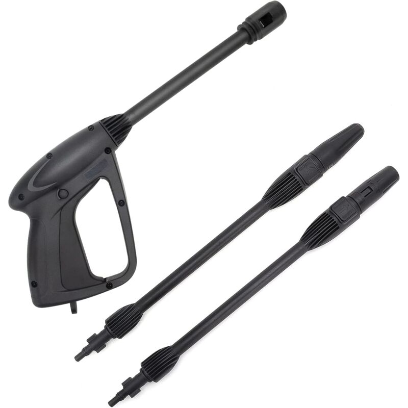 foto del prodotto pistola a spruzzo sostitutiva per idropulitrice con lancia a getto variabile e lancia rotante, compatibile con idropulitrici black decker, ar blue