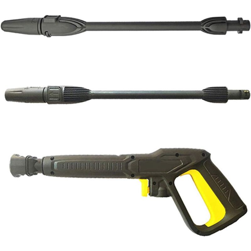 foto del prodotto pistola ad acqua ad alta pressione con lancia a getto variabile e lancia rotante, pistola per idropulitrice per pistola manuale k2 k7