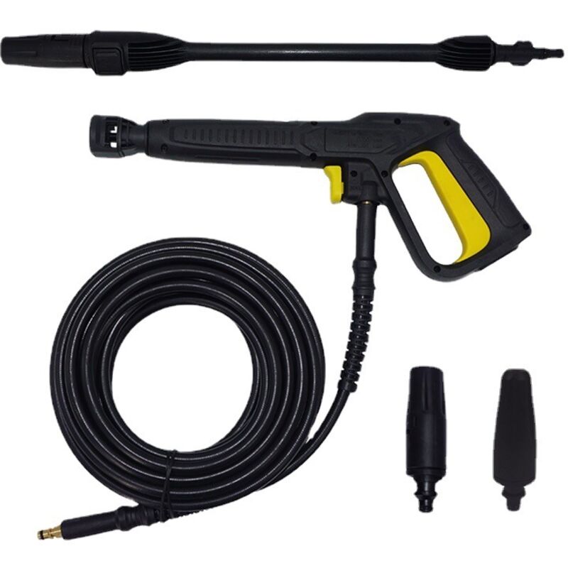 foto del prodotto pistola ad acqua ad alta pressione con tubo flessibile pistola a spruzzo a getto variabile e pistola a spruzzo rotante set pistola a spruzzo per