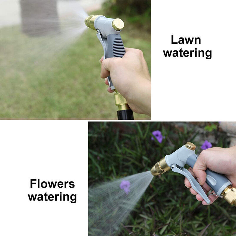 foto del prodotto pistola ad acqua ad alta pressione per lavaggio auto applicabile, pistola ad acqua con funzione multistadio per vernice in lega di zinco, testa in
