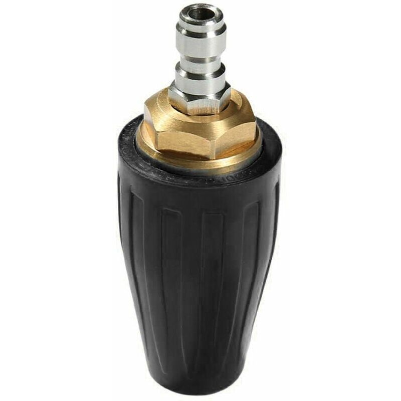 foto del prodotto pistola ad acqua ad alta pressione ugello rotante nucleo in ceramica ugello di pulizia ad alta pressione in rame puro lotus nero 4000psi