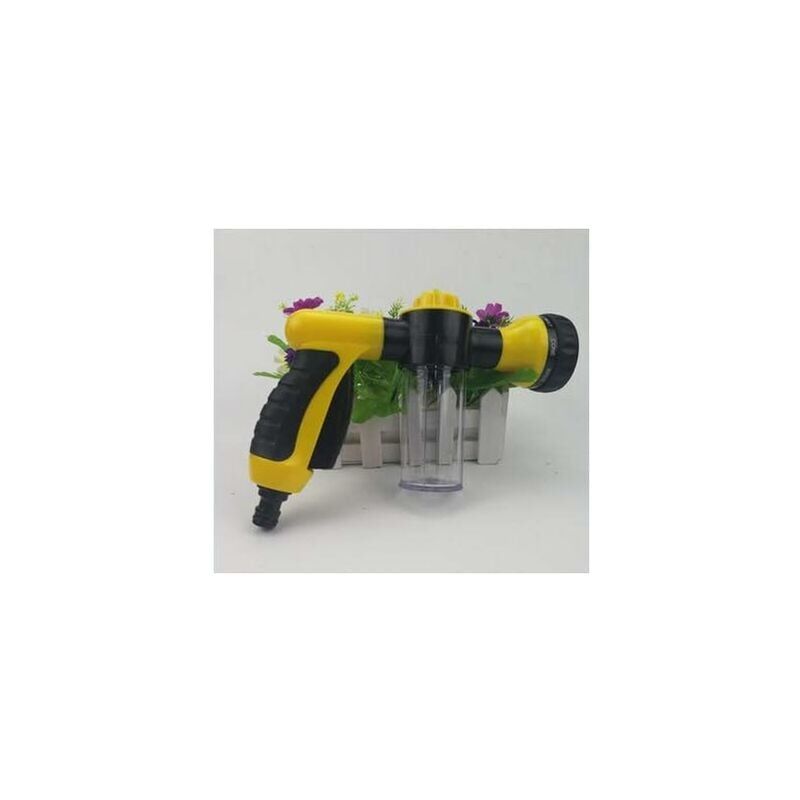 foto del prodotto pistola ad acqua con schiuma per autolavaggio regolabile a 8 modalit , spruzzatore di schiuma multifunzione con manopola di regolazione del flusso,