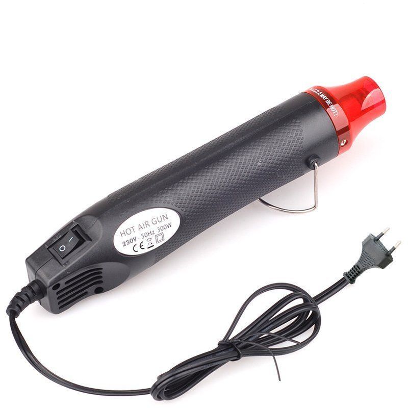 foto del prodotto pistola ad aria calda 300w per pellicole wrapping, per schermi smartphone, essiccazione fango, guaine termorestringenti, ecc.