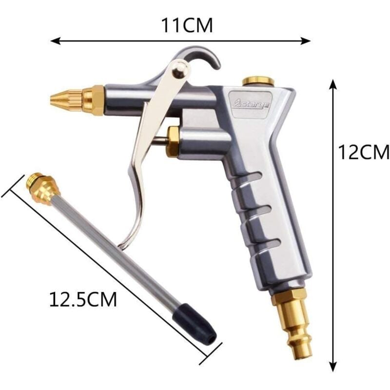 foto del prodotto pistola ad aria compressa pistola di soffiaggio ad aria compressa attacco rapido pistole di soffiaggio ad alta pressione pistole di soffiaggio