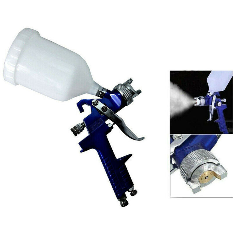 foto del prodotto pistola aerografo ad aria 600ml spruzzo verniciatura pittura spray h 827p 2.0 mm
