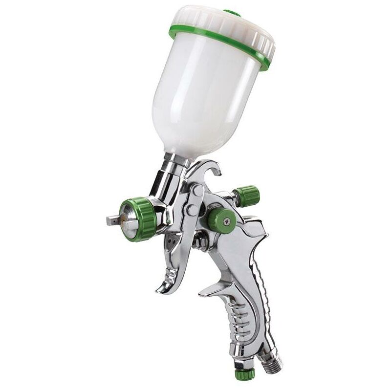 foto del prodotto pistola aerografo vernice serbatoio superiore 100 ml ugello 1.0 mm fervi a602a