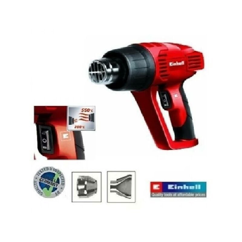 foto del prodotto pistola aria calda 2000w con riscaldamento e vel reg