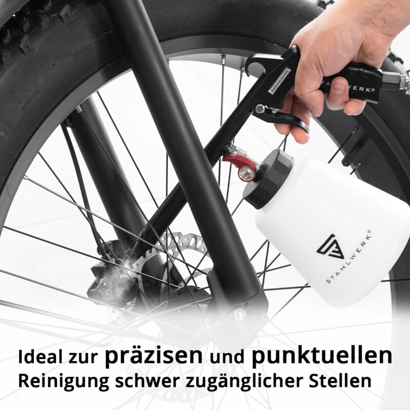 foto del prodotto pistola di pulizia ad aria compressa stahlwerk rp 93 st con serbatoio da 1 litro