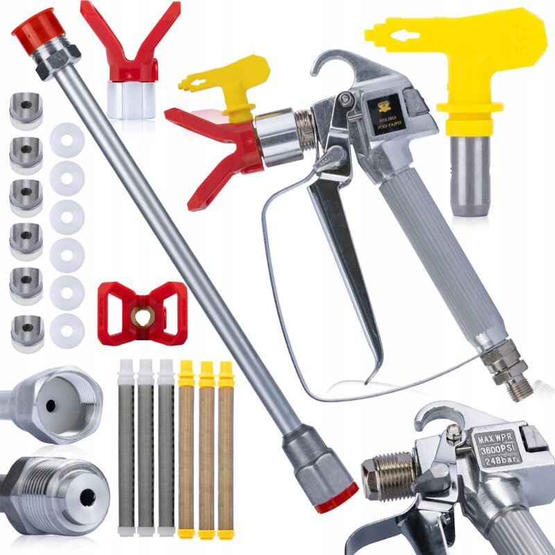 foto del prodotto pistola di verniciatura per unit con ugello 517 set di accessori vol.1