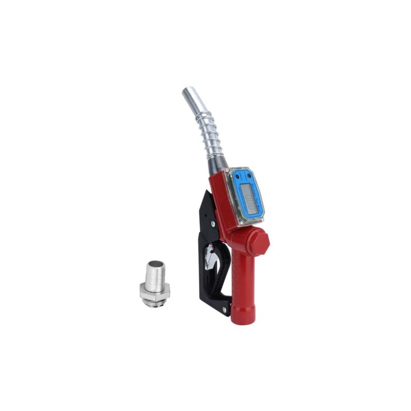 foto del prodotto pistola erogatrice di carburante elettronica aiperq con misuratore fornita con batteria