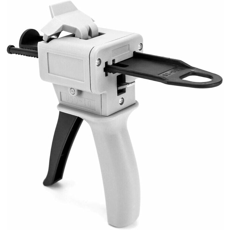 foto del prodotto pistola erogatrice per resina epossidica ymyny da 50 ml, pistola erogatrice per miscelazione di colla, rapporto 10 1, ugello di miscelazione statico
