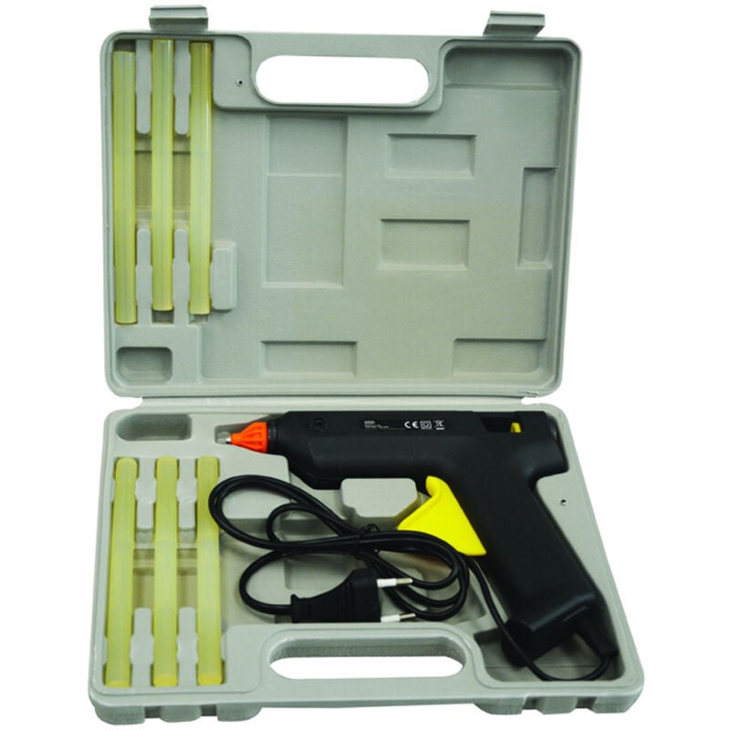 foto del prodotto pistola incollatrice mm.12 - 60 w in valigetta - 60w 220v-50hz - excel