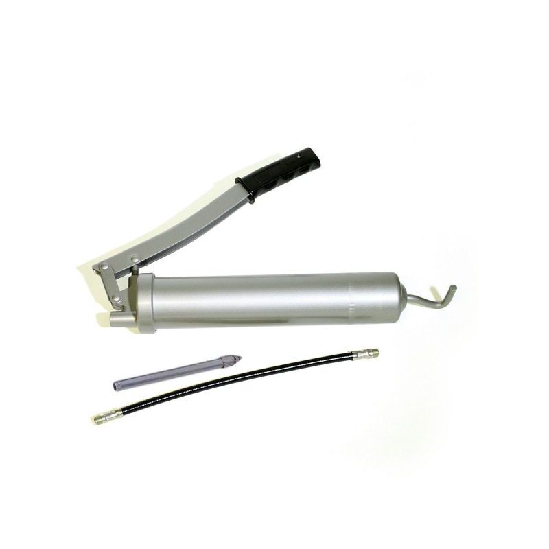 foto del prodotto pistola ingrassatore pompa manuale grasso contenitore 500cc tubo flessibile1283