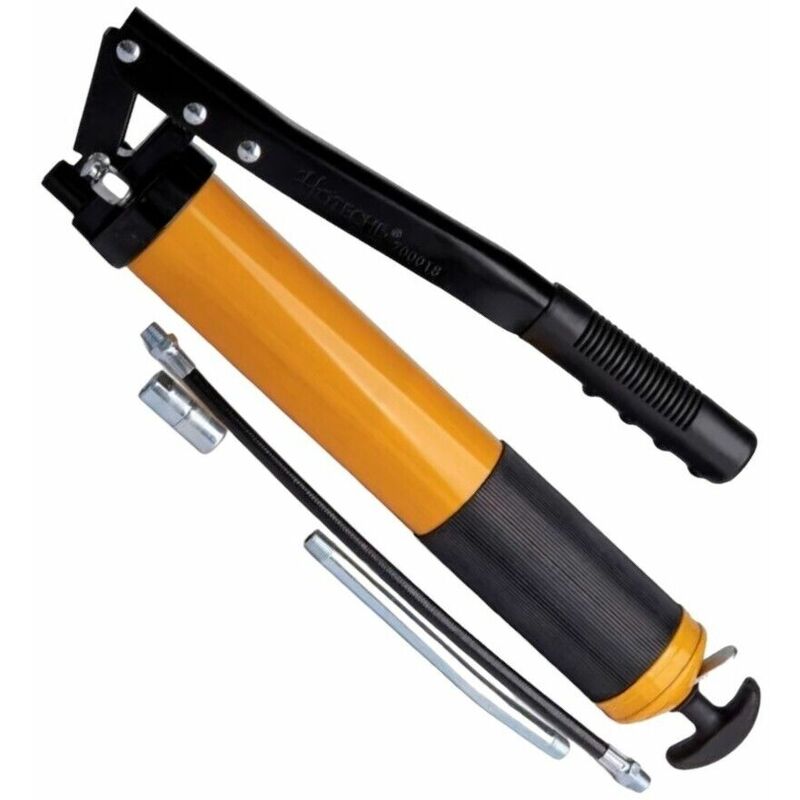 foto del prodotto pistola ingrassatore pompa manuale per grasso contenitore da 600cc flessibile