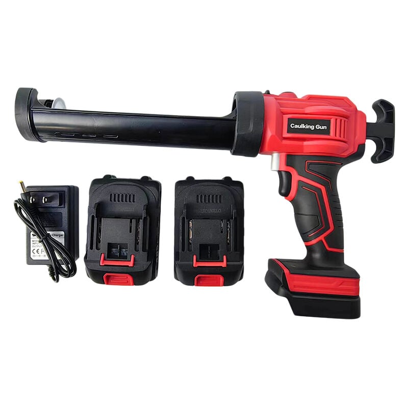 foto del prodotto pistola per calafataggio elettrica da 4000 mah, pistola per calafataggio senza fili, luce led integrata, per prodotti in vetroceramica 2 1 