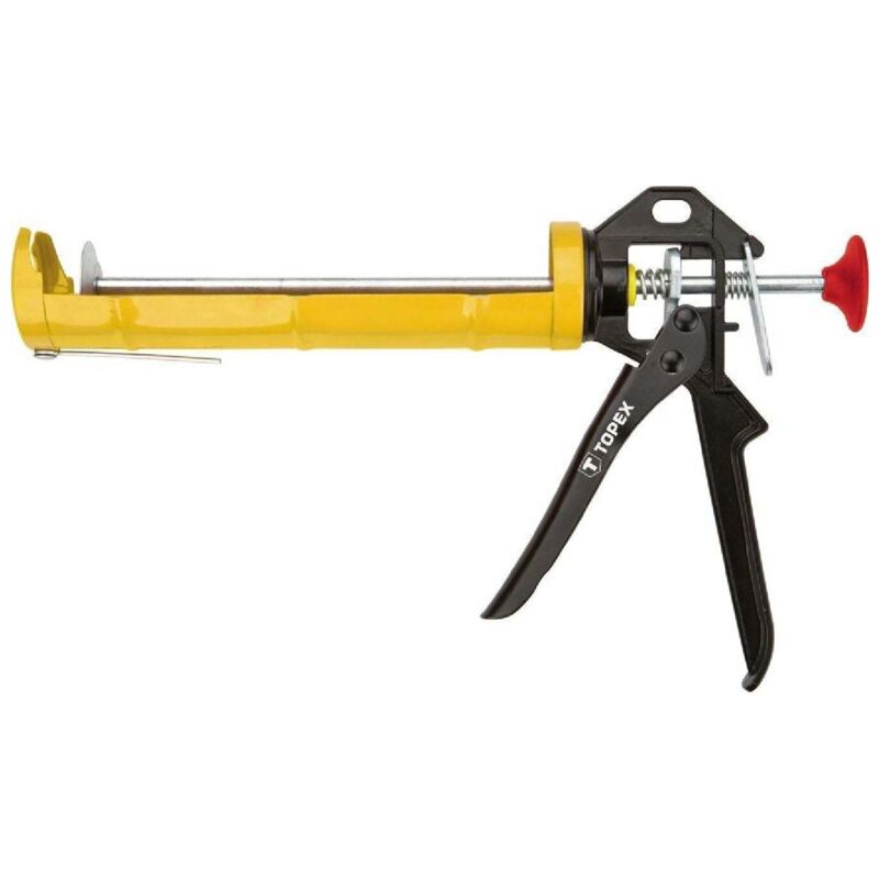 foto del prodotto pistola per cartucce silicone acciaio e alluminio topex 21b336