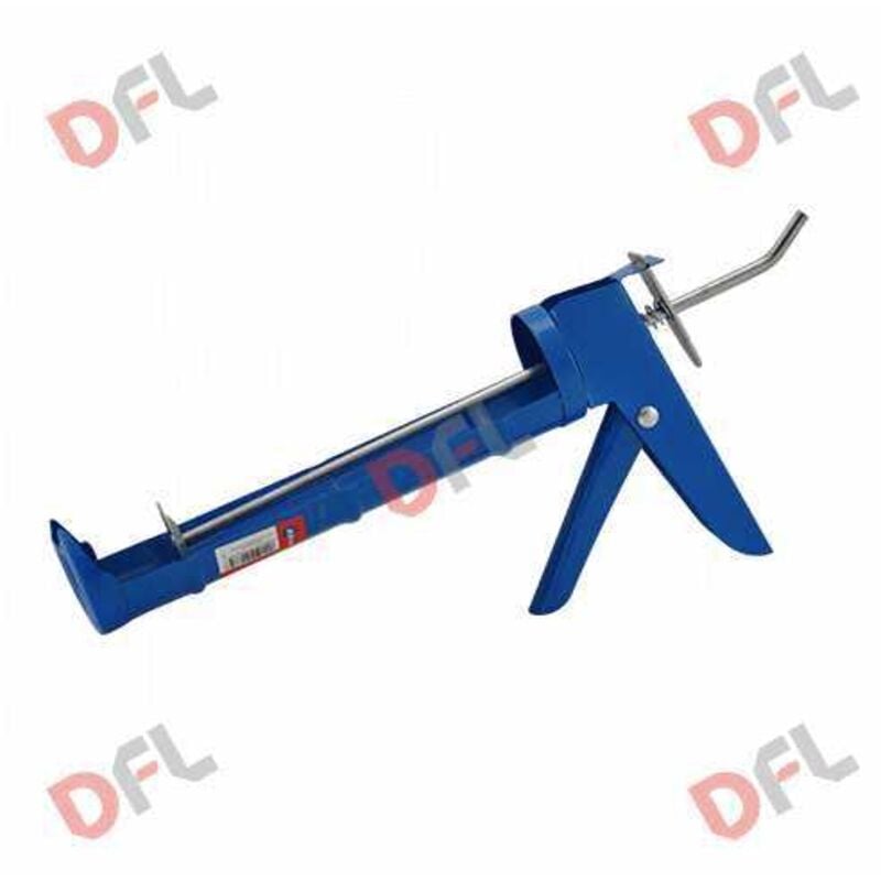 foto del prodotto pistola per cartuccia silicone corpo in lamiera e avanzamento a cricchetto