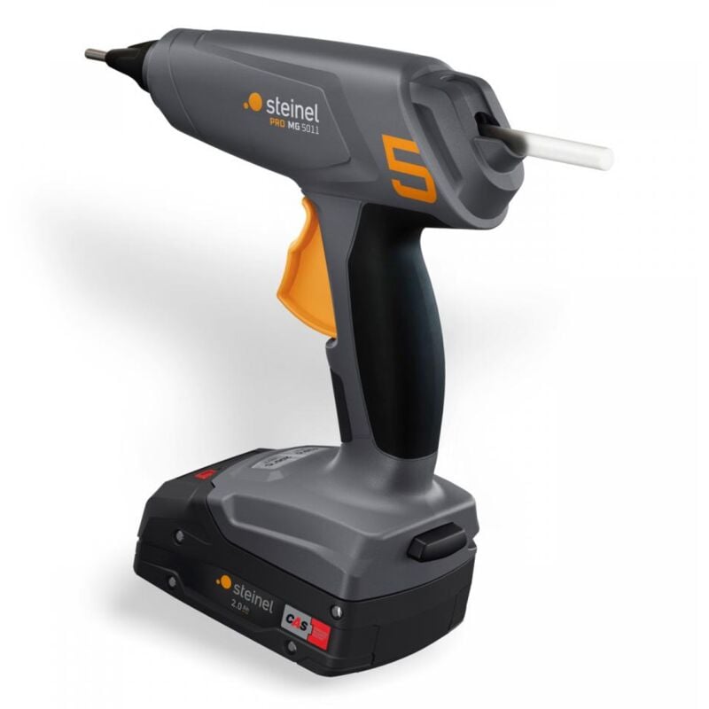 foto del prodotto pistola per colla a caldo a batteria steinel mobileglue 5011, 1x 2,0 ah e caricatore in valigetta