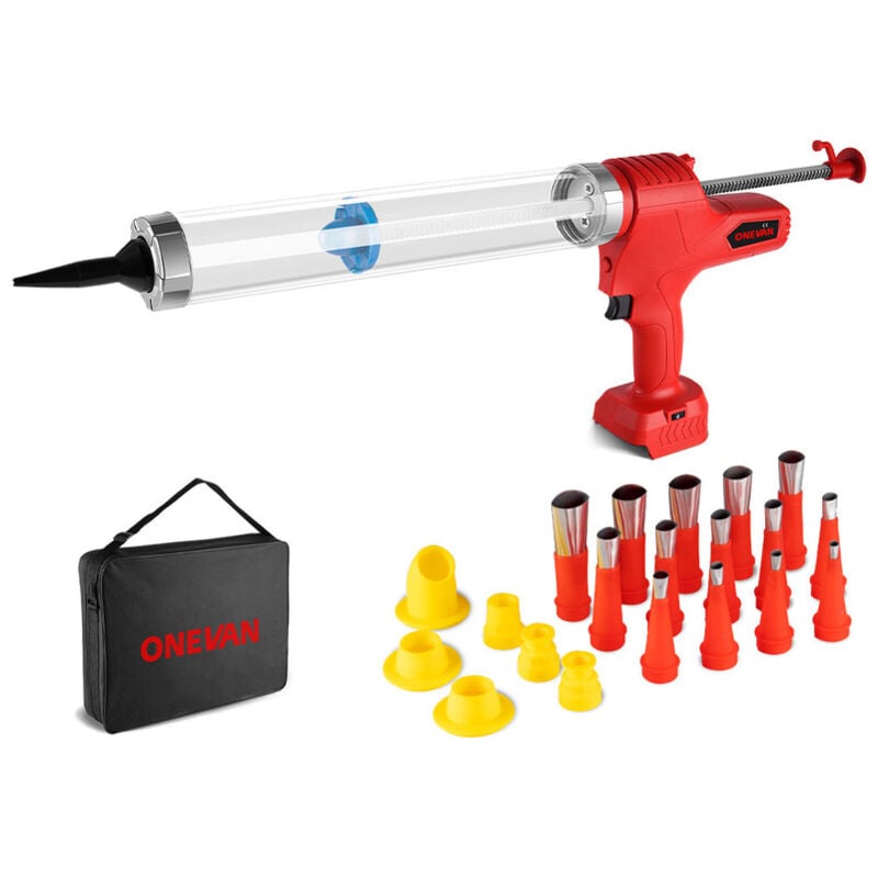 foto del prodotto pistola per colla senza fili 10000n 7500mah pistola per silicone elettrica pistola per sigillante in gomma dura per vetro portatile utensile