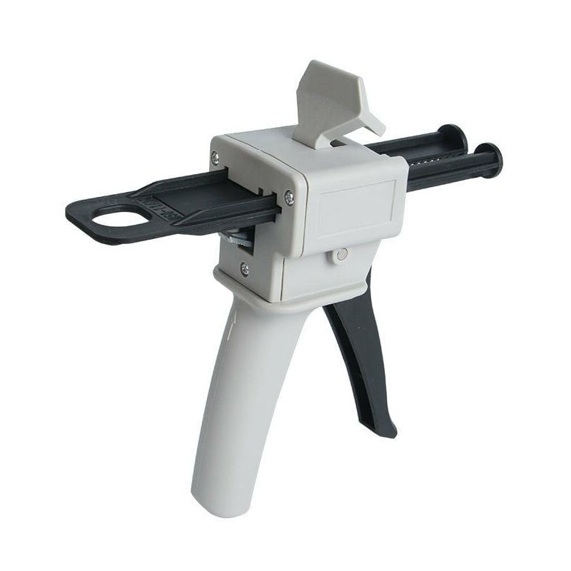 foto del prodotto pistola per erogazione di resina epossidica da 50 ml, con impugnatura, per pistola per colla epossidica ab, rapporti 1 1 e 2 1 pistola 