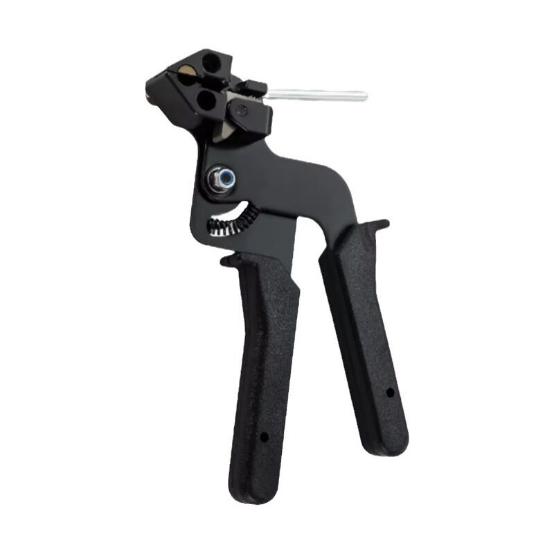 foto del prodotto pistola per fascette, pistola per fascette metalliche, utensile per tensionamento e taglio di fascette in acciaio inossidabile sollbry