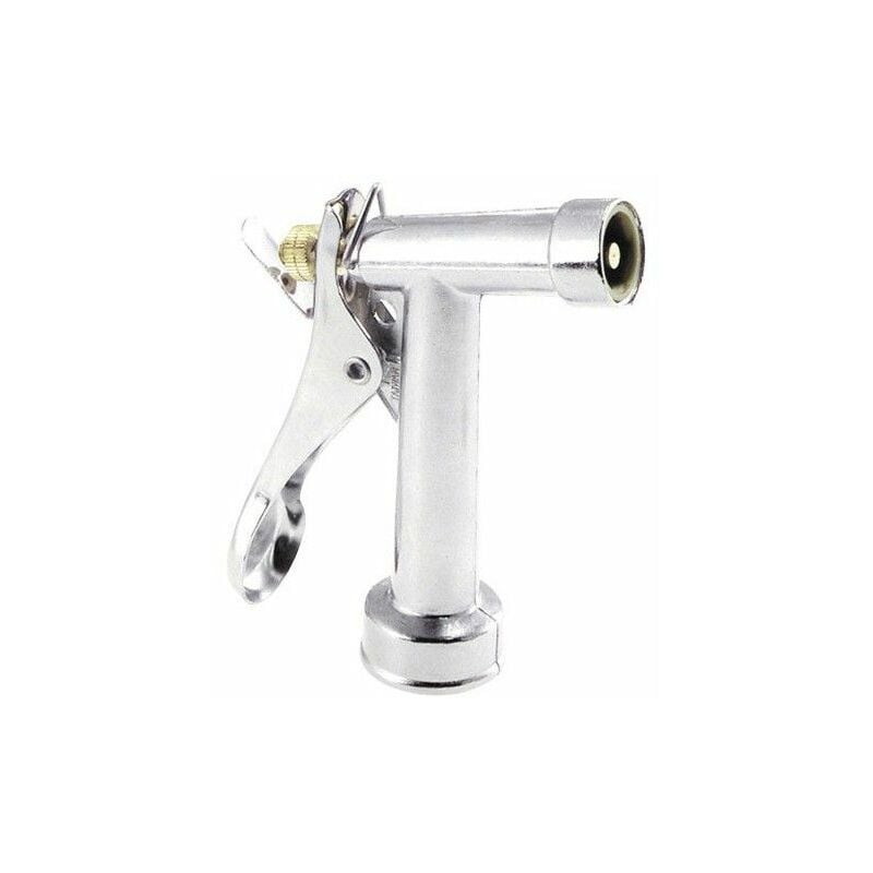 foto del prodotto pistola per irrigazione con tubo metallico cromato