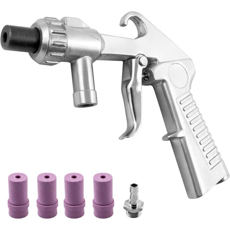 foto del prodotto pistola per sabbiatura con 4 ugelli in ceramica