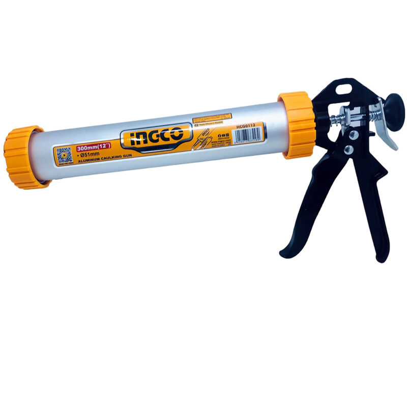 foto del prodotto pistola per silicone e sigillanti in alluminio professionale 300 mm ingco hcg0112