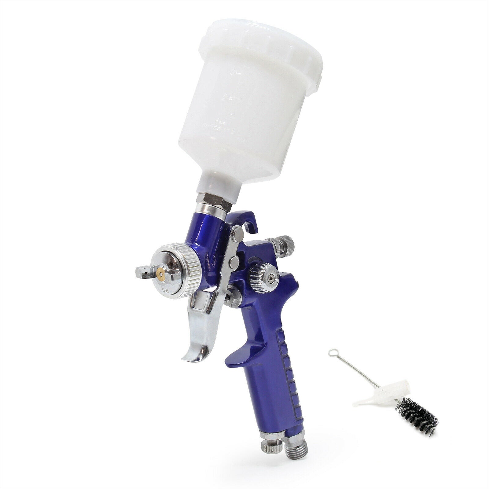 foto del prodotto pistola per verniciatura professionale hvlp con ugello da 0,8 mm blu 16 0000636