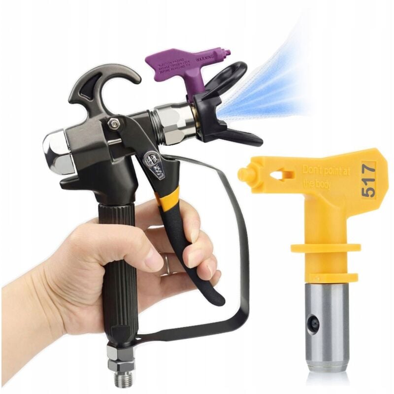 foto del prodotto pistola rosfix per unit di verniciatura rosfix turbojet tj1 ugello di verniciatura rosfix ultra spray modello 517