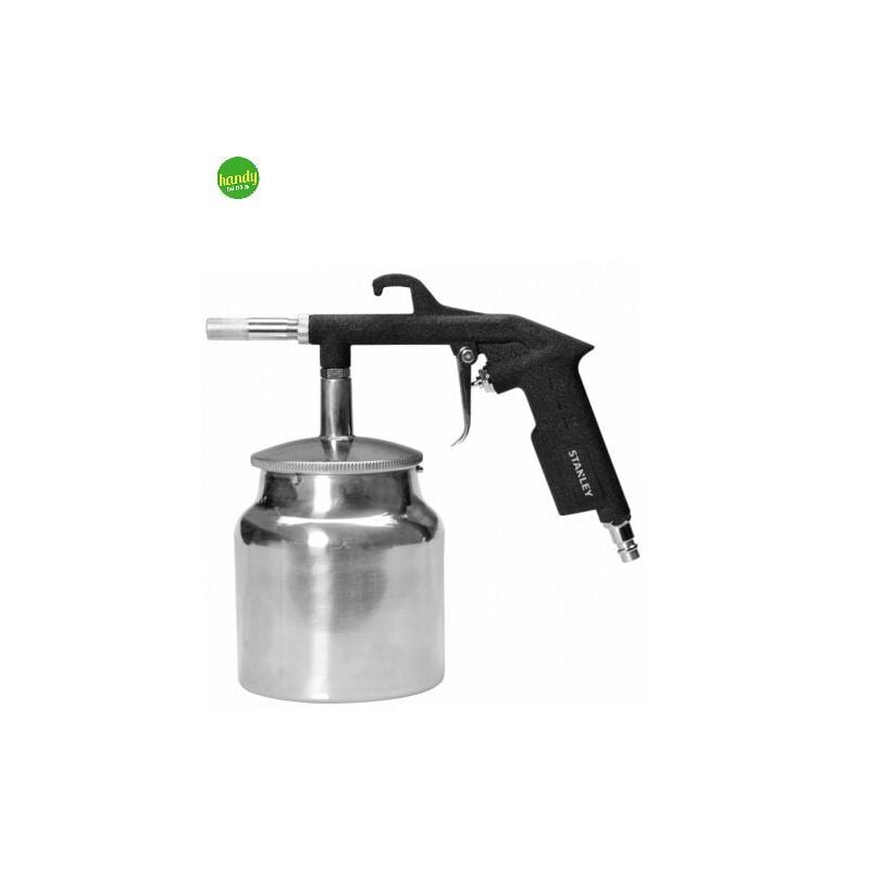 foto del prodotto pistola sabbiatrice per aria compressa stanley 8 bar serbatoio 1 kg