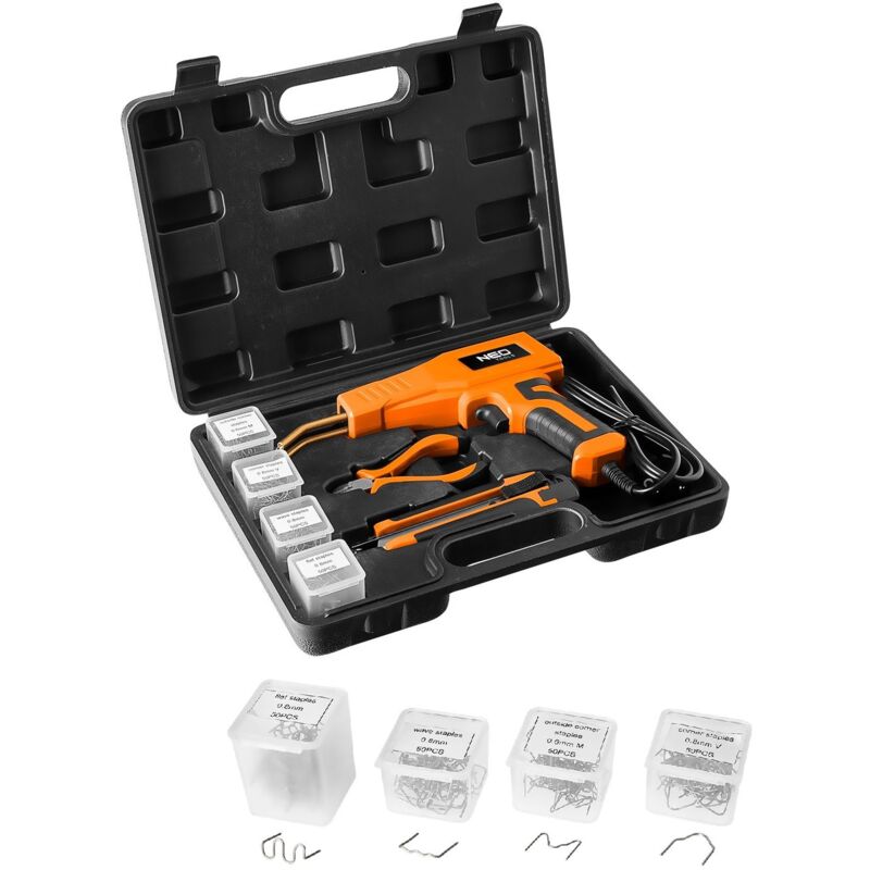 foto del prodotto pistola saldatore plastica riparazione paraurti auto 50w 4 tipi di punte neo tools 19 158