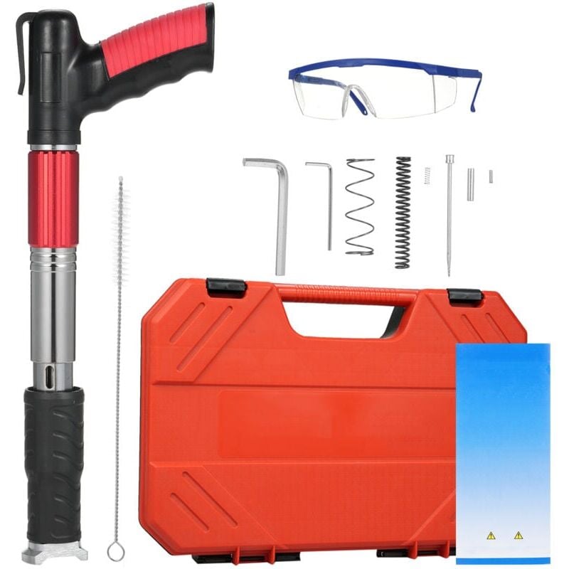 foto del prodotto pistola sparachiodi, pistola sparachiodi manuale in acciaio a 5 velocit , pistola sparachiodi portatile per pareti in cemento, casa, lavori di carne