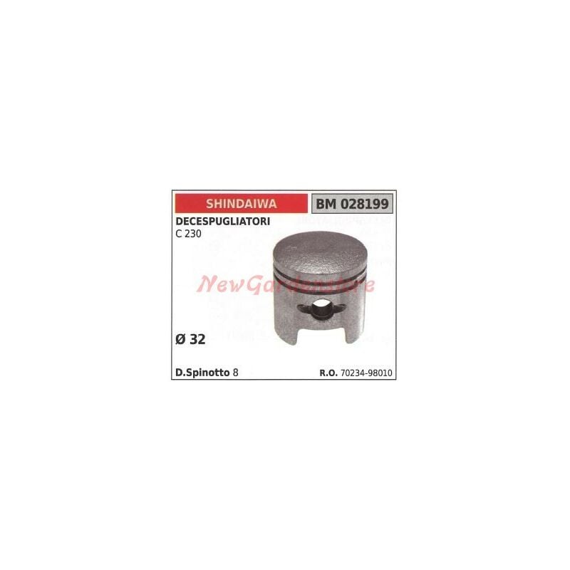 foto del prodotto pistone con segmenti shindaiwa decespugliatore c230 028199