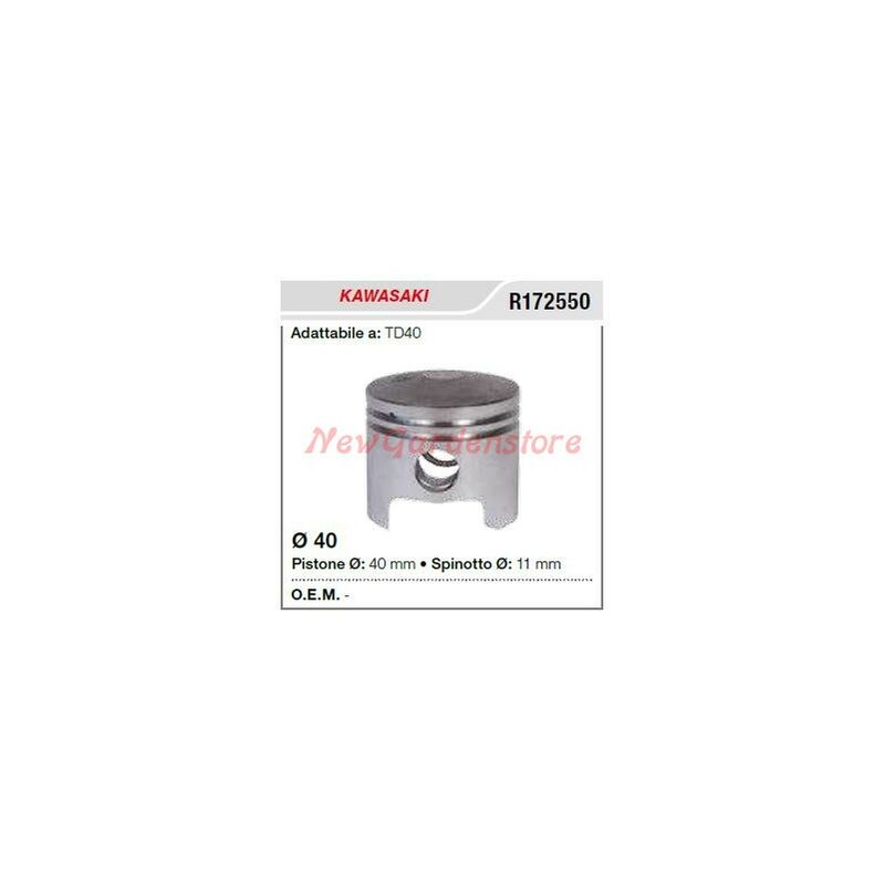 foto del prodotto pistone segmenti spinotto kawasaki decespugliatore td40 172550