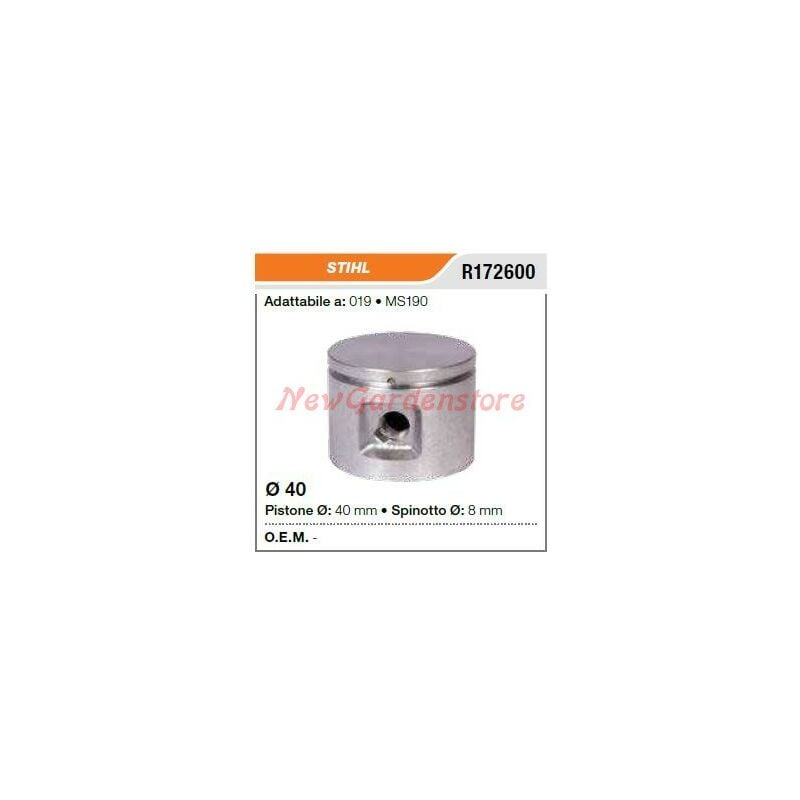 foto del prodotto pistone segmenti spinotto stihl motosega 019 ms190 172600