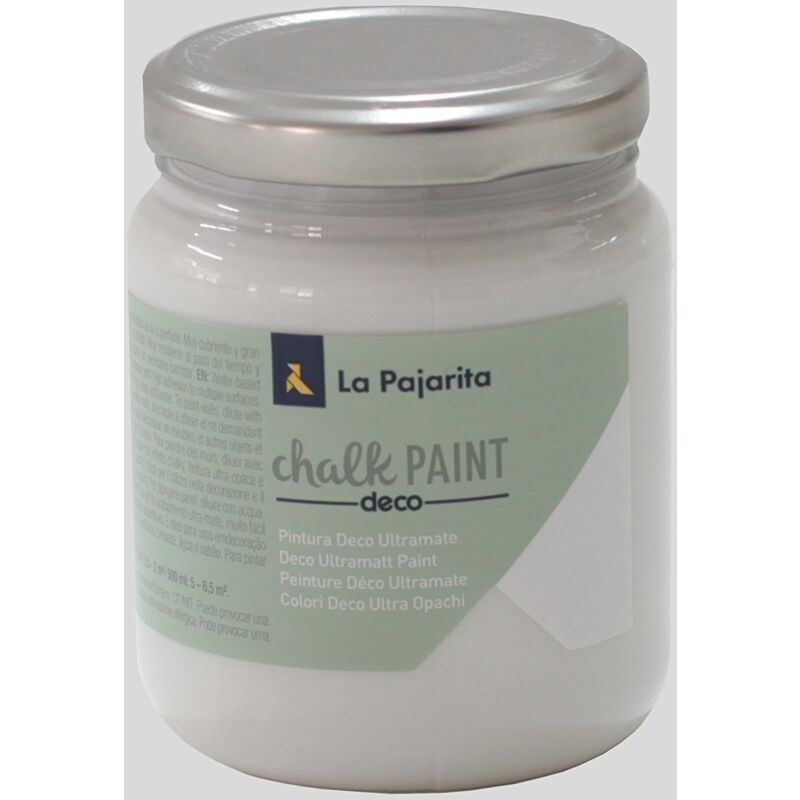 foto del prodotto pittura a gesso per mobili, in barattolo da 175 ml etichetta in lingua italiana non garantita , grigio, cp 03 la pajarita