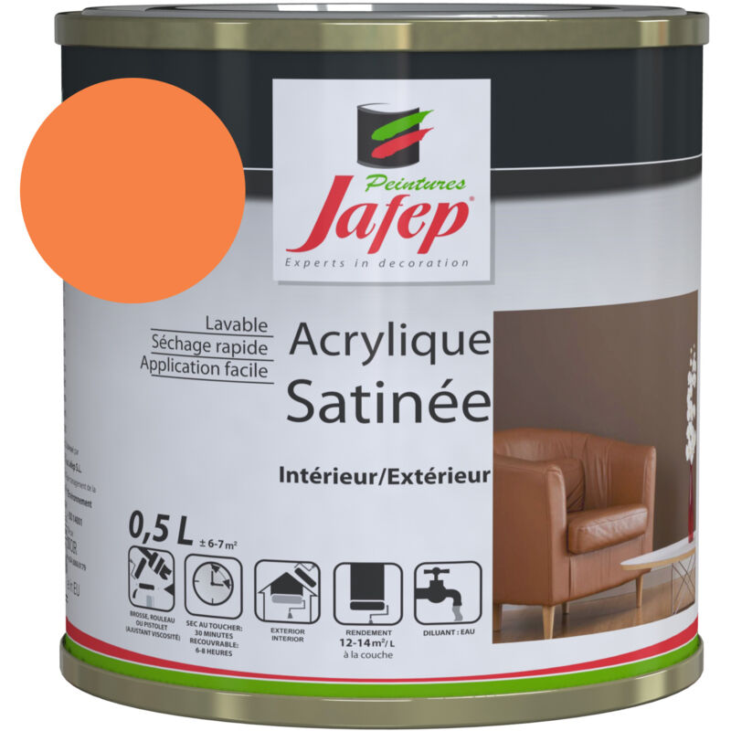 foto del prodotto pittura acrilica satinata rosa jafep 0,5l0,5 l