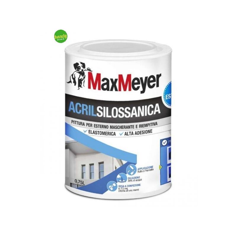 foto del prodotto pittura acrilsilossanica maxmayer 0,75l bianco