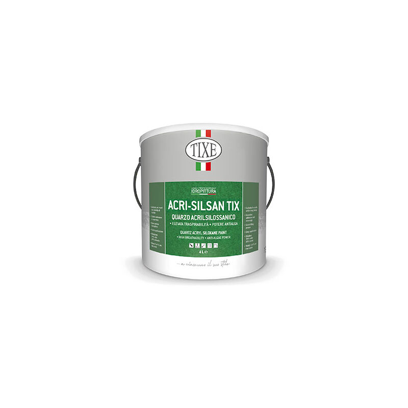 foto del prodotto pittura acrilsilossanica tixe acri silsan tix bianca lt. 4