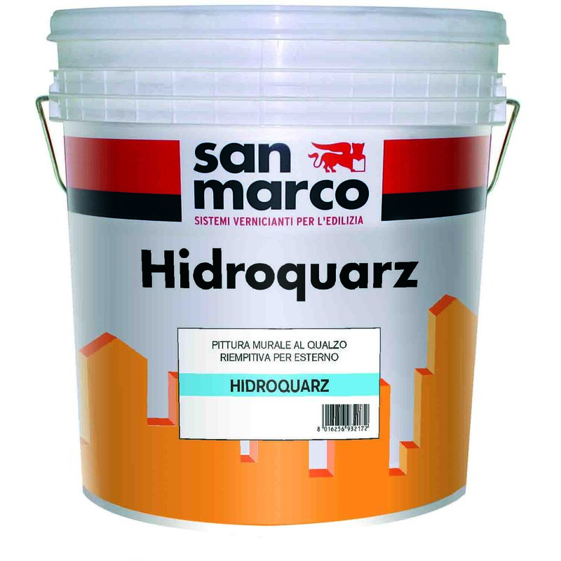 foto del prodotto pittura al quarzo per esterni hidroquarz bianco kg 1