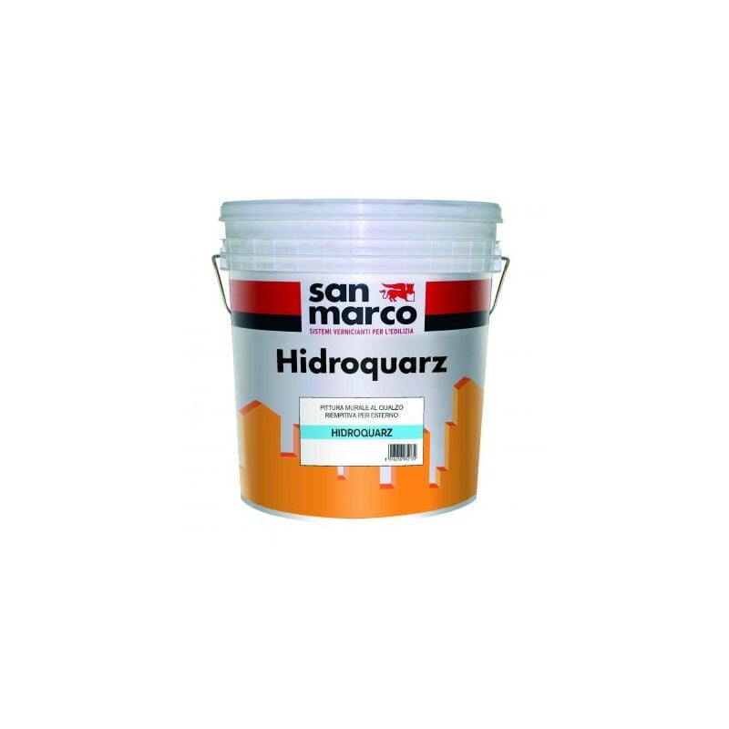 foto del prodotto pittura al quarzo per esterni hidroquarz bianco kg 20