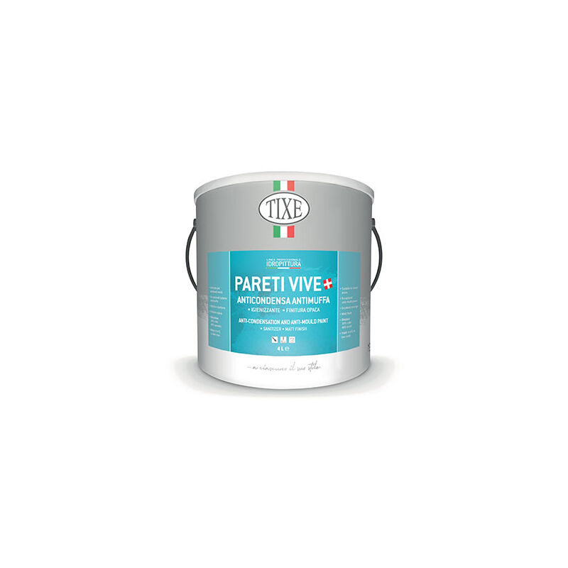 foto del prodotto pittura anticondensa con antimuffa tixe pareti vive bianca lt. 1