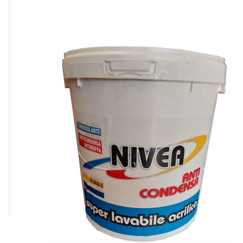 foto del prodotto pittura anticondensa termica 13lt antimuffa termoisolante superlavabile nivea laiv italchimica