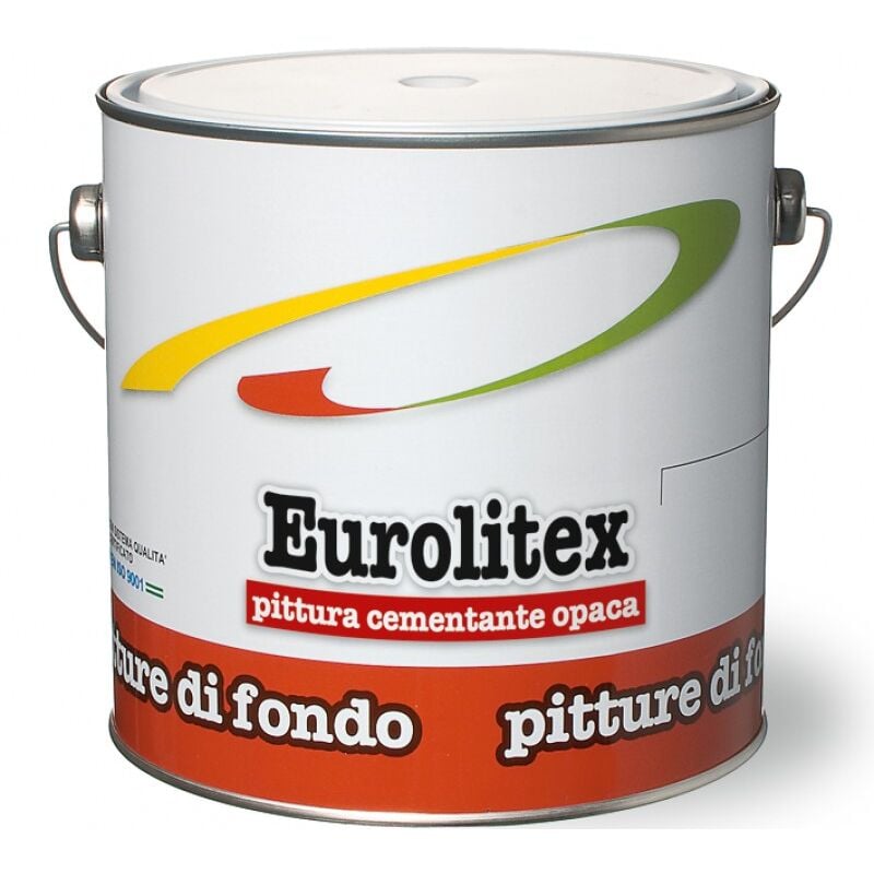 foto del prodotto pittura cementante sintetica opaca eurolitex laiv colore bianco 0,500 lt.