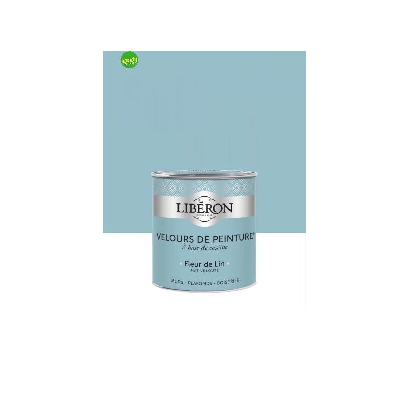 foto del prodotto pittura da interni liberon 125ml azzurro fiori di lino