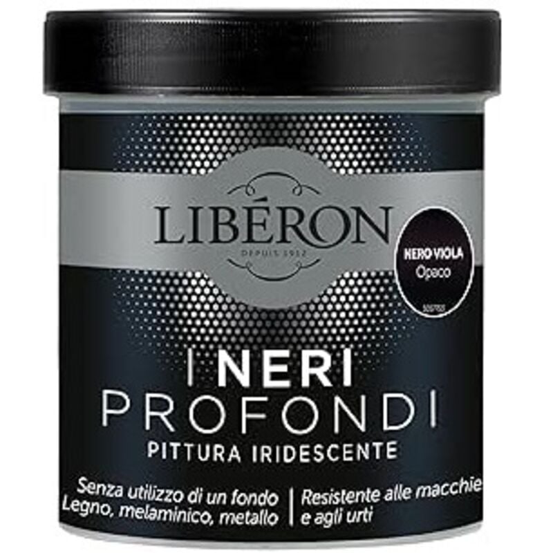 foto del prodotto pittura iridescente i neri profondi nuovo nero viola opaco 500ml liberon