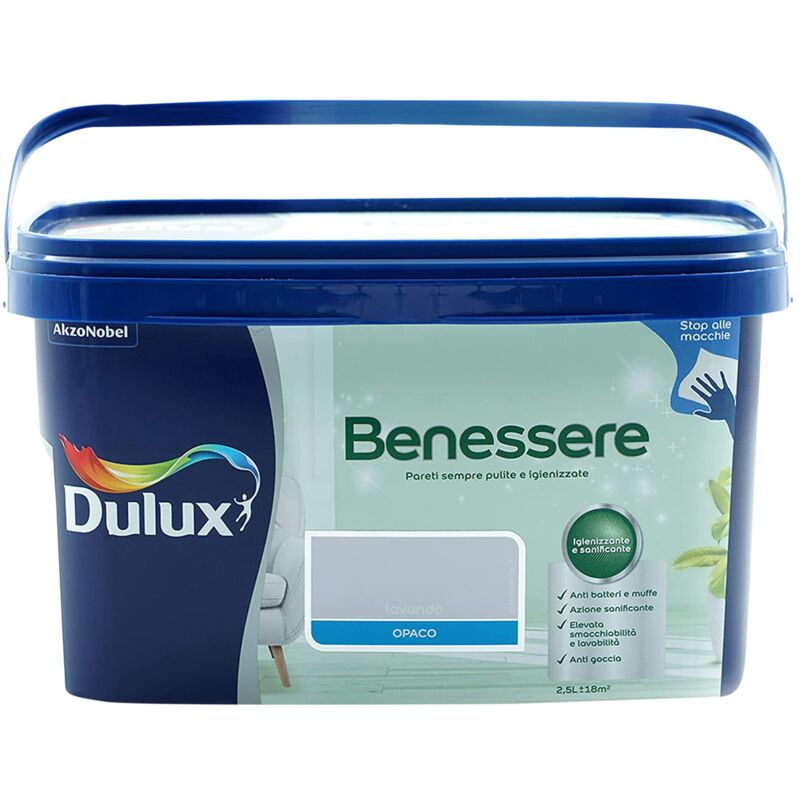 foto del prodotto pittura lavabile antimacchia lavanda 2.5 l dulux benessere