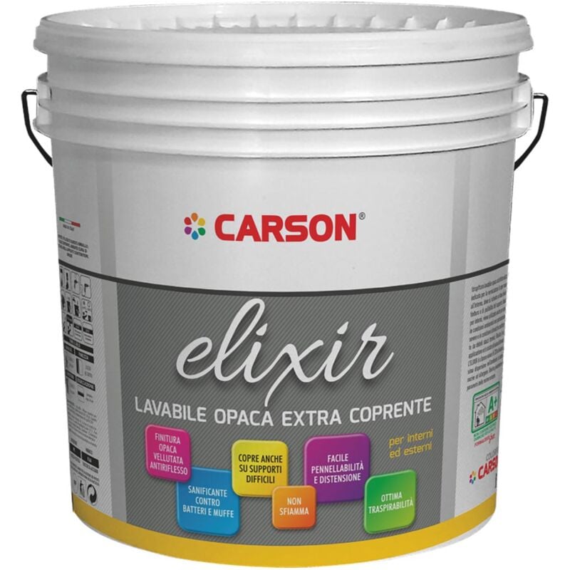 foto del prodotto pittura lavabile extra coprente carson elixir base neutra 750 ml